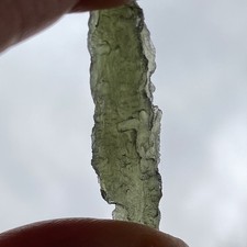 Genuine Moldavite from Czech Republic, raw, natural, 1.73g 