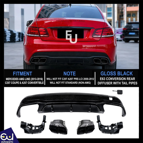 Amg e63 look rear diffuser - amg,