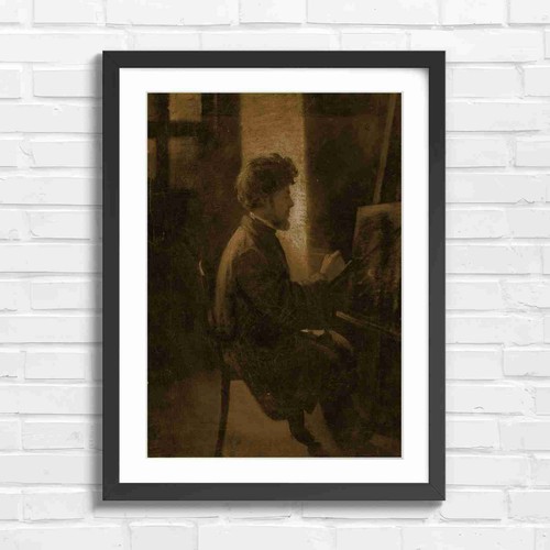 Vintage artist painting easel - vintage,