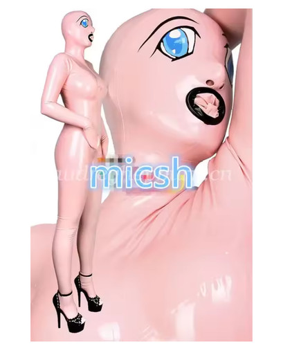 Latex rubber gummi catsuit - rubber,