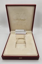 St. Dupont Ligne 2 Gatsby Lighter Silver Lines Original Box Fullset