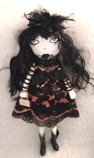 Gothic Rag Doll - Cloth Doll -