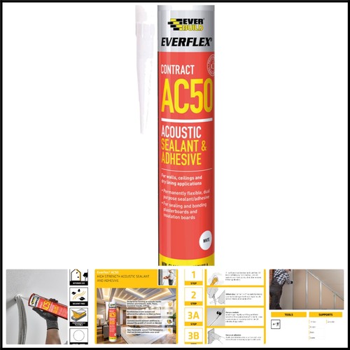 Everbuild ac50 white acoustic - ac50,