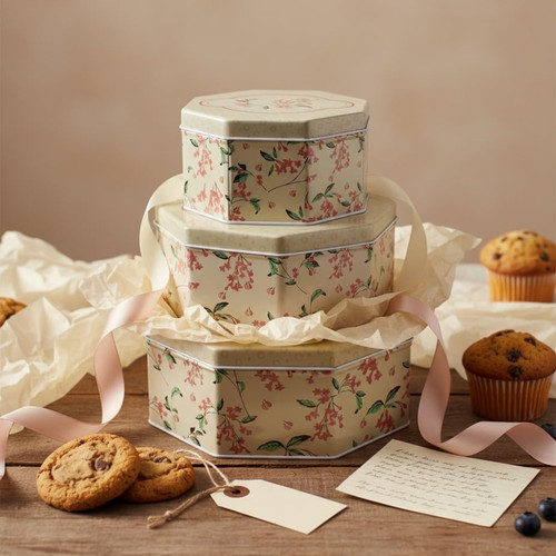 3pc cake storage tin - 3pc,