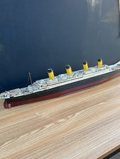 Large RMS Titanic Model Ship – Handmade Display Model – Detailed Deck & Rigging