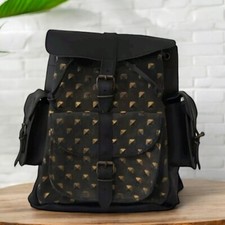GRAFEA England 'Poison' Leather Studded Effect Embossed Large Rucksack Backpack 