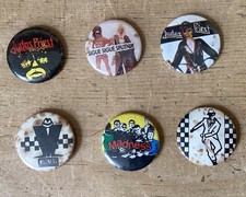 Pin Badges Vintage Lot x 6