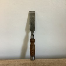 LARGE VINTAGE WOOD CHISEL  1.5 INCH WIDE 5 inch blade  ROBERT SORBY 32 cm long  