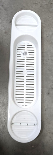White plastic over bath - white,