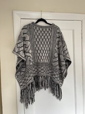 Zara Cape Poncho Jumper Open