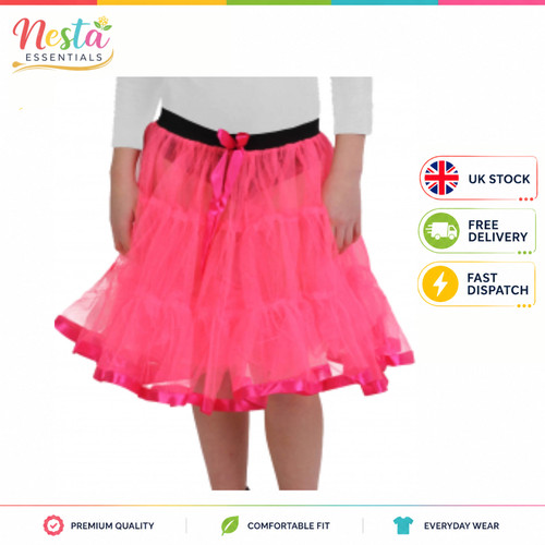Girls pink layer petticoat - pink, 2