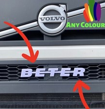 Volvo BETER Logo Badge Emblem  FH FM HGV. scania super