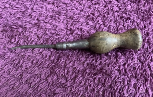 Vintage saddlers stitching awl - stitching,