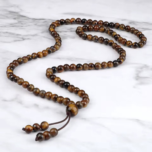 Tigers eye 108 mala prayer - eye,