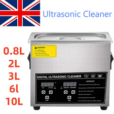 0.8-10L Powerful Digital Ultrasonic Cleaner Ultra Sonic Cleaning Timer Heater UK