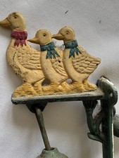 cast iron hand painted bell