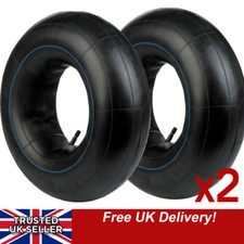Two 10 INCH TRAILER TYRE INNER TUBES 10" 145x10 500x10 FITS OLD MINI 145r10 2x