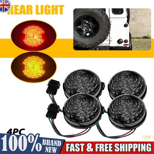 73mm red amber led smoked - amber,