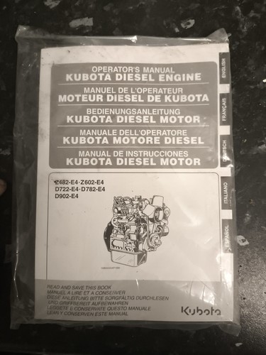 Kubota diesel engine manual - engine, in