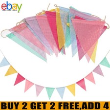 【Buy 4 Pay 2】Waterproof Triangle Flags Bunting Banner Outdoor Bunting for Garden