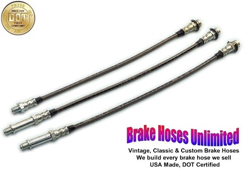 Stainless brake hose set - stainless,
