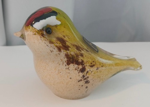 Langham glass goldcrest birds - goldcrest,