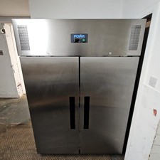 Polar G594 Tall Double Door Fridge Stainless Steel Commercial Unit M #polar2