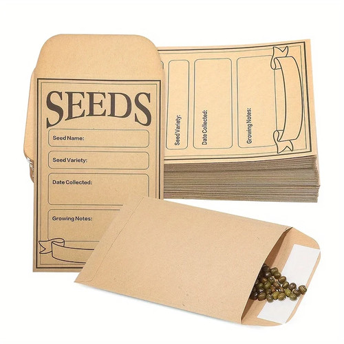 Brown kraft paper - brown, seed