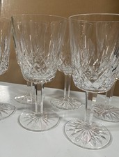 Set of 6 Waterford Crystal Lismore Claret Wine Glasses