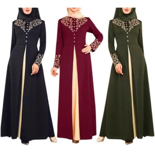 Muslim one piece abaya khimar - one,