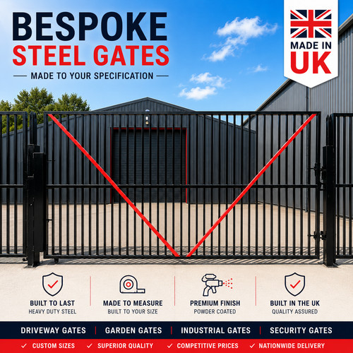 Bespoke steel gates made - gates,