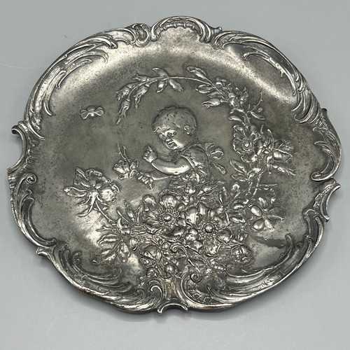 Antique c1900 solid pewter - antique,