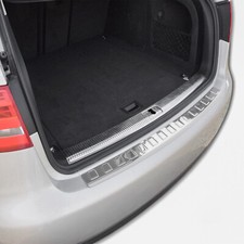Rear Bumper Sill Protector For Audi A4 B8 2007-2015 Estate Stainless Steel