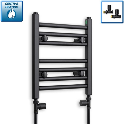 Black heated towel - black,