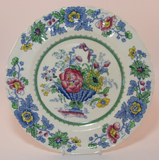 Masons Ironstone Blue Strathmore 9" 23cm Salad Lunch Breakfast Plate c1970s VGC