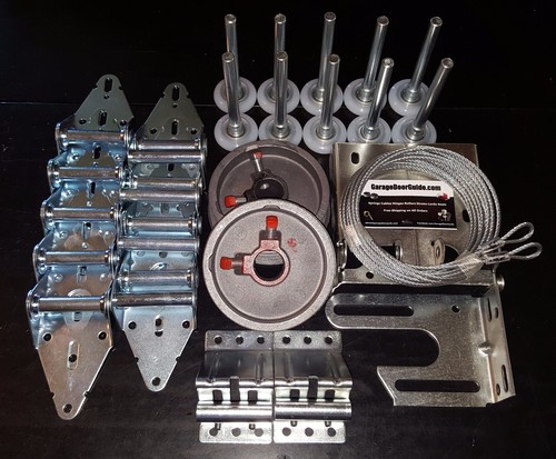 Garage door hardware complete - garage,