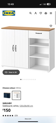 Skruvby white sideboard - skruvby,