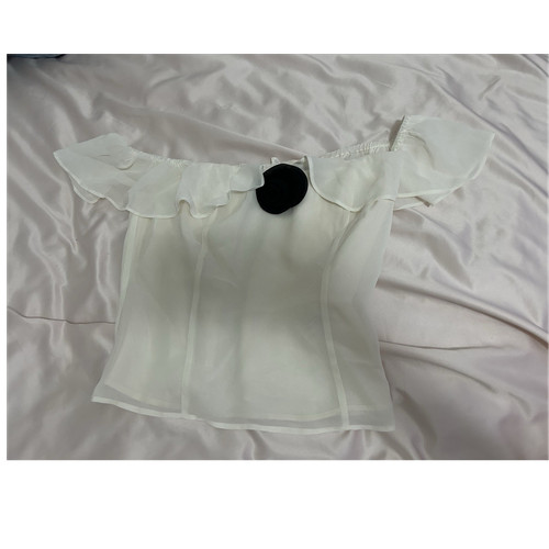 Reformation white chiffon - reformation,