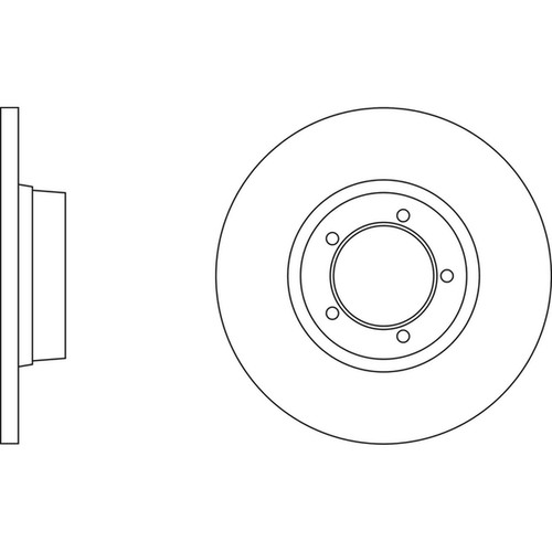 Brake discs solid - brake, for