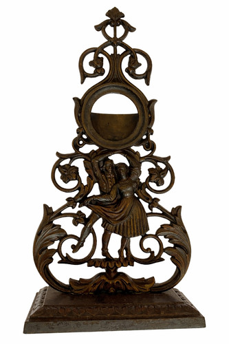 Antique rare cast iron pocket