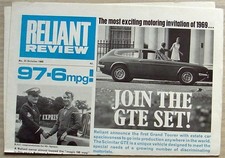 RELIANT REVIEW Company NEWSPAPER Oct 1968 No 31 SCIMITAR GTE
