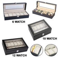 Mens 6 10 12 Grids PU Leather