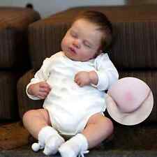 Reborn Baby Doll Boy Girl Full Body Silicone Vinyl and Rooted Hair Visible Veins