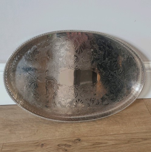 Vintage large silver plated - large,