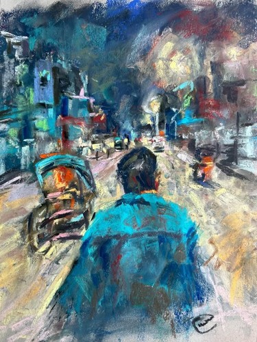 Original pastel painting - original,