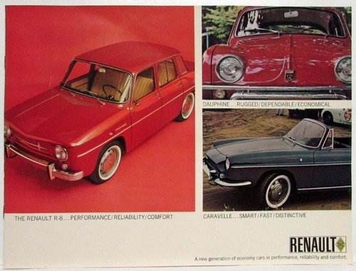 1965 renault dauphine and - r-8,