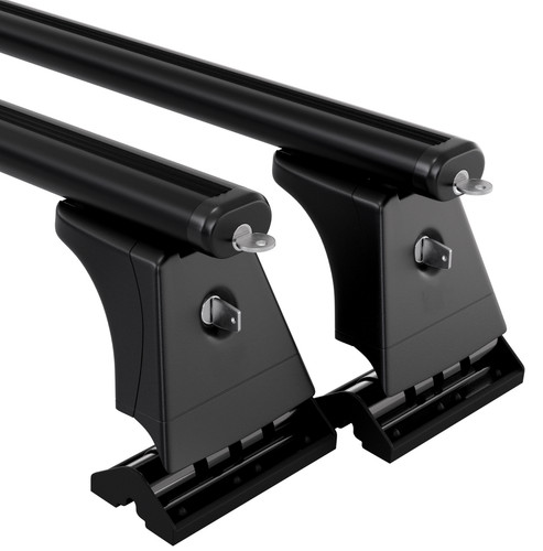 Complete black roof rack bars - black,