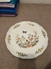 Vintage 1980's Aynsley "Cottage Garden" Cake Plate, Sandwich Plate