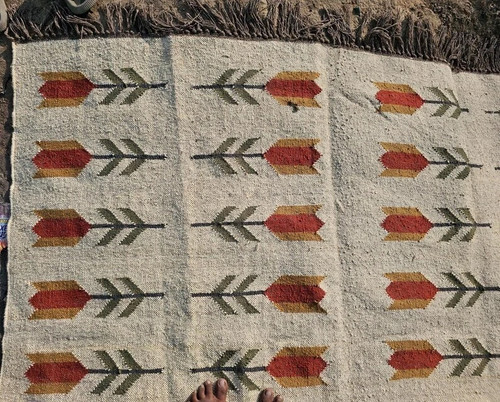 Rustic kilim wool jute - rustic,