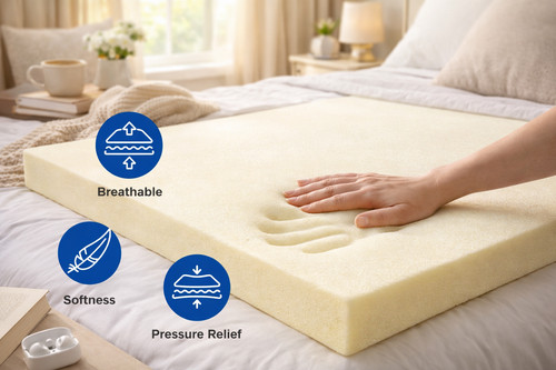 Memory foam mattress topper - memory,